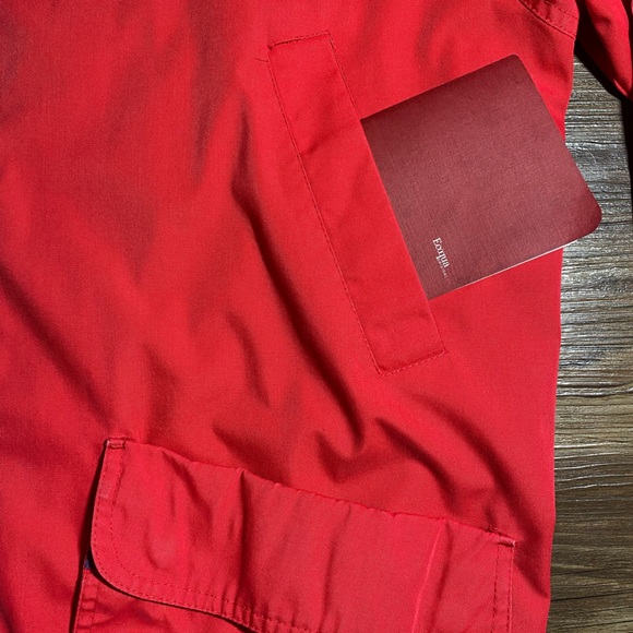 Pacific Trail Boat Jacket Men's Large Red Hidden Hood Full Zip| Nautical - Picture 4 of 16